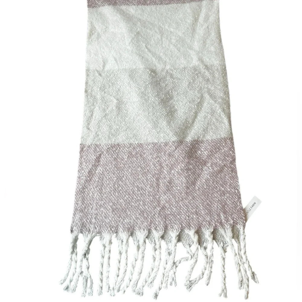 Gentle Fawn Cozy Oversized Fringe Trim Blanket Scarf NWT